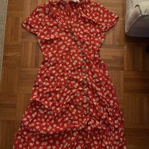 Madewell Mid Length Red Dress